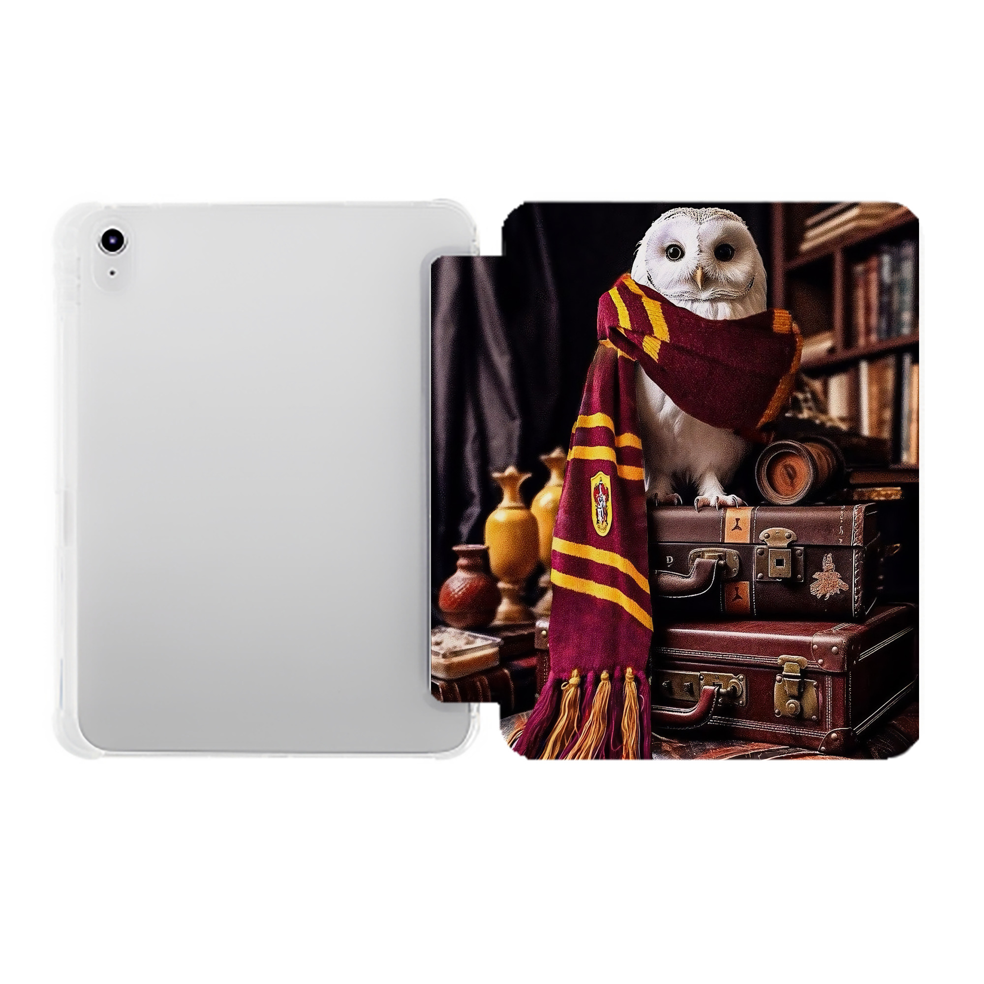 （画像用） Harry Potter ハリー・ポッターシリーズ IPad ケース ペン収納付き 三つ折りスタンド PUレザー×シリコン 対応機種9.5/10.5/10.9インチ